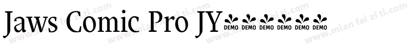 Jaws Comic Pro JY字体转换